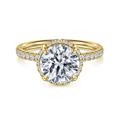 Gabriel & Co 8.5 Engagement Ring 14K Yellow Gold Contemporary ER16566R10Y44JJ