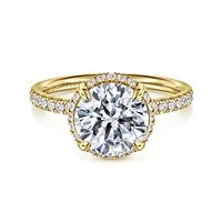 Gabriel & Co 8.5 Engagement Ring 14K Yellow Gold Contemporary ER16566R10Y44JJ