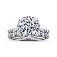 Gabriel & Co 9 Engagement Ring 14K White Gold Contemporary ER16566R12W44JJ