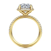 Gabriel & Co 9 Engagement Ring 14K Yellow Gold Contemporary ER16566R12Y44JJ