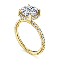 Gabriel & Co 9 Engagement Ring 14K Yellow Gold Contemporary ER16566R12Y44JJ