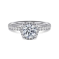 Gabriel & Co 6.5 Engagement Ring 14K White Gold Contemporary ER16566R4W44JJ
