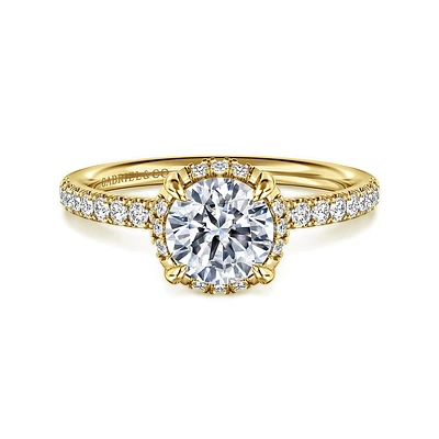 Gabriel & Co 6.5 Engagement Ring 14K Yellow Gold Contemporary ER16566R4Y44JJ