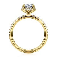 Gabriel & Co 6.5 Engagement Ring 14K Yellow Gold Contemporary ER16566R4Y44JJ