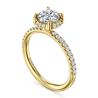 Gabriel & Co 6.5 Engagement Ring 14K Yellow Gold Contemporary ER16566R4Y44JJ