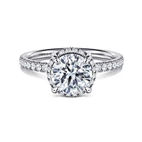 Gabriel & Co 7.4 Engagement Ring 14K White Gold Contemporary ER16566R6W44JJ