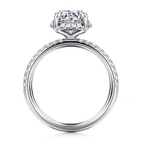 Gabriel & Co 7.4 Engagement Ring 14K White Gold Contemporary ER16566R6W44JJ