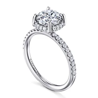 Gabriel & Co 7.4 Engagement Ring 14K White Gold Contemporary ER16566R6W44JJ