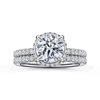 Gabriel & Co 7.4 Engagement Ring 14K White Gold Contemporary ER16566R6W44JJ
