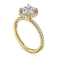 Gabriel & Co 7.4 Engagement Ring 14K Yellow Gold Contemporary ER16566R6Y44JJ