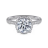 Gabriel & Co 8 Engagement Ring 14K White Gold Contemporary ER16566R8W44JJ