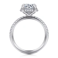 Gabriel & Co 8 Engagement Ring 14K White Gold Contemporary ER16566R8W44JJ