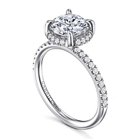 Gabriel & Co 8 Engagement Ring 14K White Gold Contemporary ER16566R8W44JJ