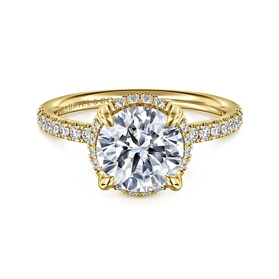 Gabriel & Co 8 Engagement Ring 14K Yellow Gold Contemporary ER16566R8Y44JJ
