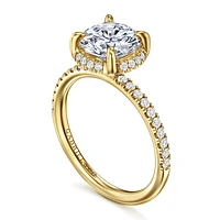 Gabriel & Co 8 Engagement Ring 14K Yellow Gold Contemporary ER16566R8Y44JJ