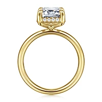 Gabriel & Co 9.5X7 Engagement Ring 14K Yellow Gold Contemporary ER16567E12Y44JJ