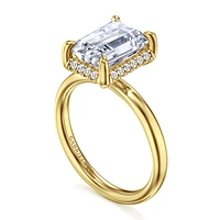 Gabriel & Co 9.5X7 Engagement Ring 14K Yellow Gold Contemporary ER16567E12Y44JJ