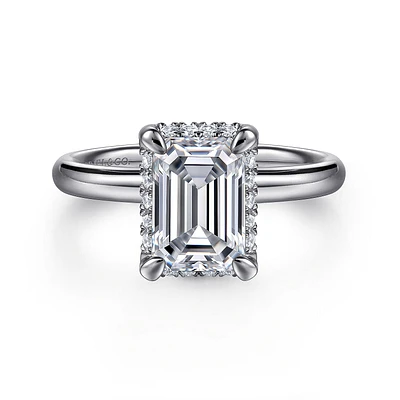 Gabriel & Co 8.5X6 Engagement Ring 14K White Gold Contemporary ER16567E8W44JJ