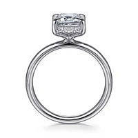 Gabriel & Co 8.5X6 Engagement Ring 14K White Gold Contemporary ER16567E8W44JJ