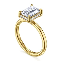Gabriel & Co 8.5X6 Engagement Ring 14K Yellow Gold Contemporary ER16567E8Y44JJ