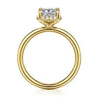 Gabriel & Co 8.2X6.5 Engagement Ring 14K Yellow Gold Contemporary ER16567G8Y44JJ