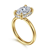 Gabriel & Co 11.5X7.5 Engagement Ring 14K Yellow Gold Contemporary ER16567O12Y44JJ