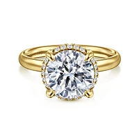 Gabriel & Co 9 Engagement Ring 14K Yellow Gold Contemporary ER16567R12Y44JJ