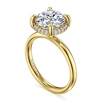 Gabriel & Co 9 Engagement Ring 14K Yellow Gold Contemporary ER16567R12Y44JJ