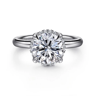 Gabriel & Co 8 Engagement Ring 14K White Gold Contemporary ER16567R8W44JJ