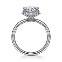 Gabriel & Co 8 Engagement Ring 14K White Gold Contemporary ER16567R8W44JJ