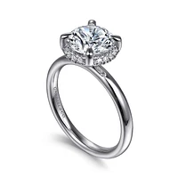 Gabriel & Co 8 Engagement Ring 14K White Gold Contemporary ER16567R8W44JJ