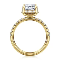 Gabriel & Co 9.5X7 Engagement Ring 14K Yellow Gold Contemporary ER16568E12Y44JJ