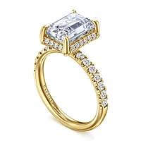 Gabriel & Co 9.5X7 Engagement Ring 14K Yellow Gold Contemporary ER16568E12Y44JJ