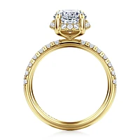 Gabriel & Co 11.5X7.5 Engagement Ring 14K Yellow Gold Contemporary ER16568O12Y44JJ