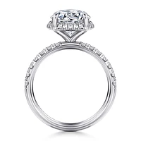 Gabriel & Co 9 Engagement Ring 14K White Gold Contemporary ER16568R12W44JJ