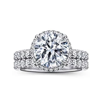 Gabriel & Co 9 Engagement Ring 14K White Gold Contemporary ER16568R12W44JJ