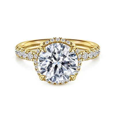 Gabriel & Co 9 Engagement Ring 14K Yellow Gold Contemporary ER16568R12Y44JJ
