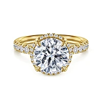 Gabriel & Co 9 Engagement Ring 14K Yellow Gold Contemporary ER16568R12Y44JJ