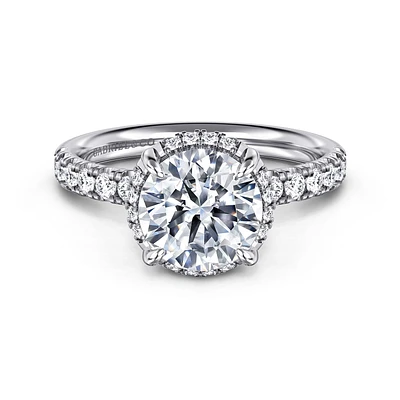 Gabriel & Co 8 Engagement Ring 14K White Gold Contemporary ER16568R8W44JJ