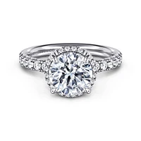 Gabriel & Co 8 Engagement Ring 14K White Gold Contemporary ER16568R8W44JJ