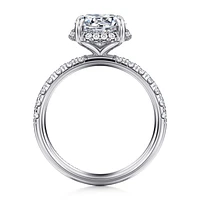 Gabriel & Co 8 Engagement Ring 14K White Gold Contemporary ER16568R8W44JJ