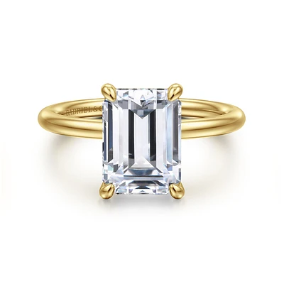 Gabriel & Co 9.5X7 Engagement Ring 14K Yellow Gold Contemporary ER16569E12Y4JJJ