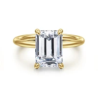 Gabriel & Co 9.5X7 Engagement Ring 14K Yellow Gold Contemporary ER16569E12Y4JJJ