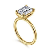 Gabriel & Co 9.5X7 Engagement Ring 14K Yellow Gold Contemporary ER16569E12Y4JJJ