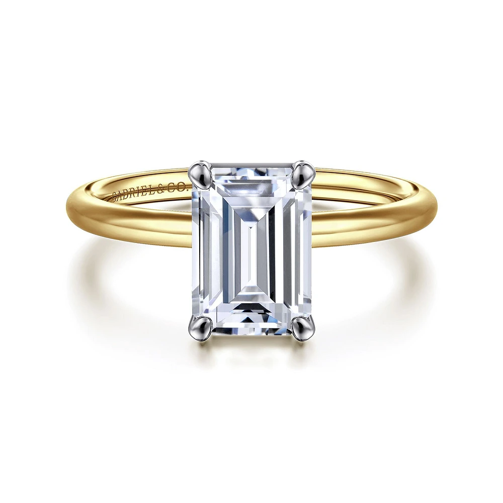 Gabriel & Co 8.5X6 Engagement Ring 14K Gold Contemporary ER16569E8M4JJJ
