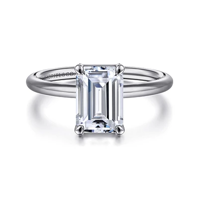 Gabriel & Co 8.5X6 Engagement Ring 14K White Gold Contemporary ER16569E8W4JJJ