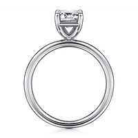 Gabriel & Co 8.5X6 Engagement Ring 14K White Gold Contemporary ER16569E8W4JJJ