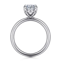 Gabriel & Co 11X7.2 Engagement Ring 14K White Gold Contemporary ER16569O10W4JJJ