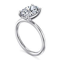 Gabriel & Co 11X7.2 Engagement Ring 14K White Gold Contemporary ER16569O10W4JJJ