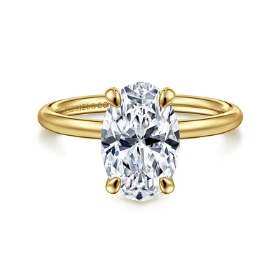 Gabriel & Co 11X7.2 Engagement Ring 14K Yellow Gold Contemporary ER16569O10Y4JJJ